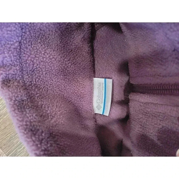 Columbia‎ Fleece Jacket size large purple #5 - Picture 2 of 4